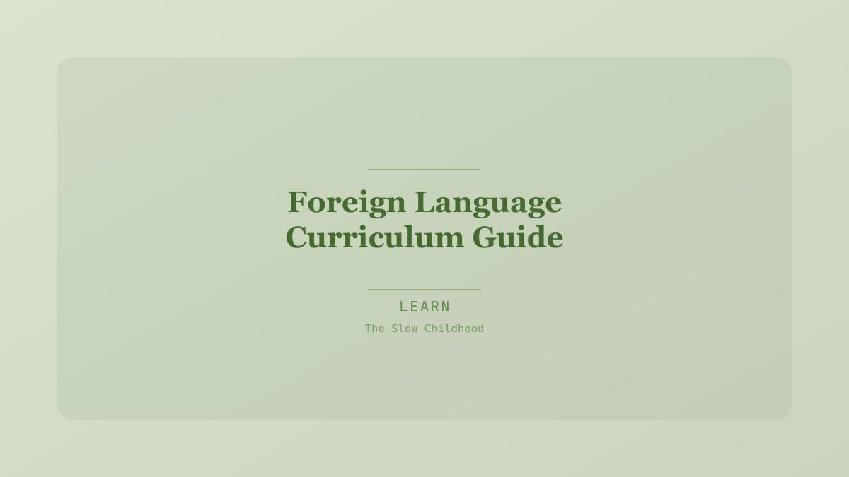 Children looking at a colorful world map with language flashcards spread on the table