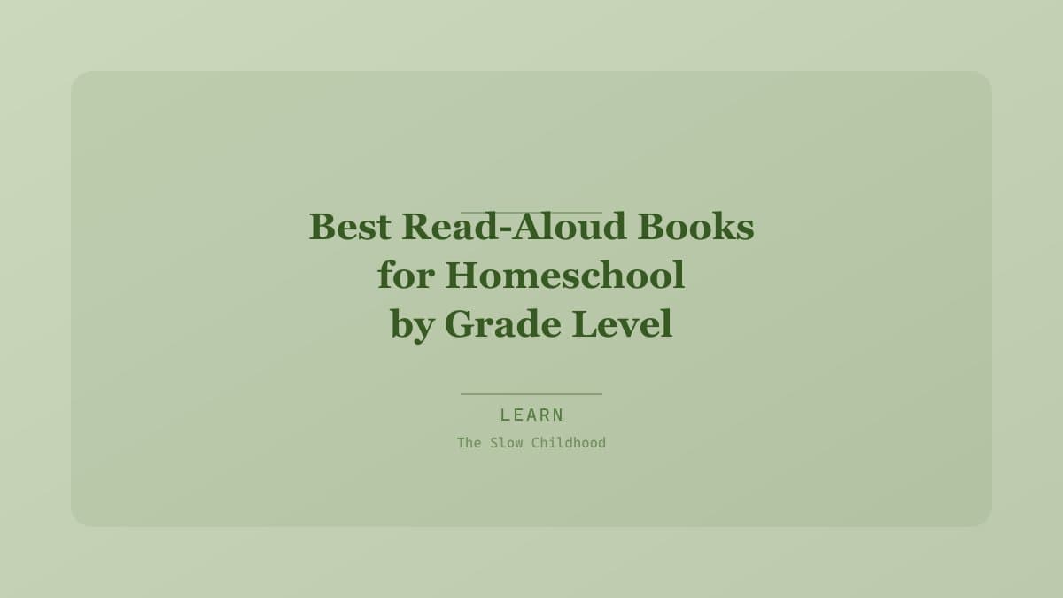 Stack of read-aloud books for homeschool families
