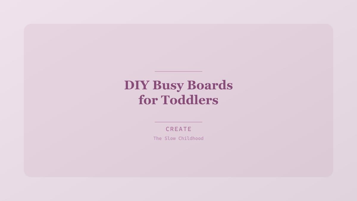 Toddler exploring latches and switches on a colorful busy board