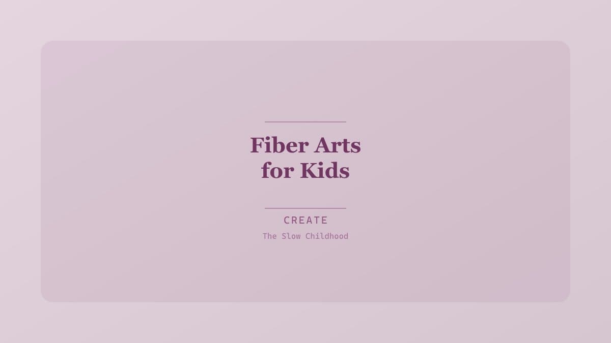 Child weaving yarn on a small wooden loom with colorful wool in the background