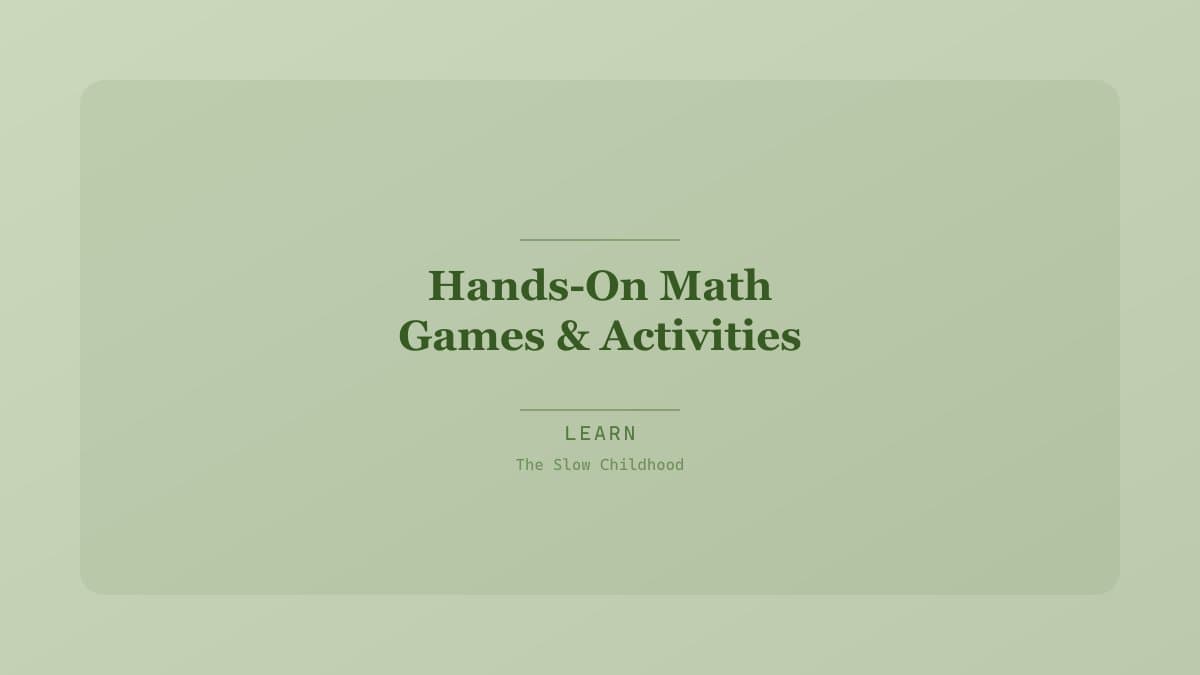 Children playing a math board game with colorful manipulatives and dice on a table