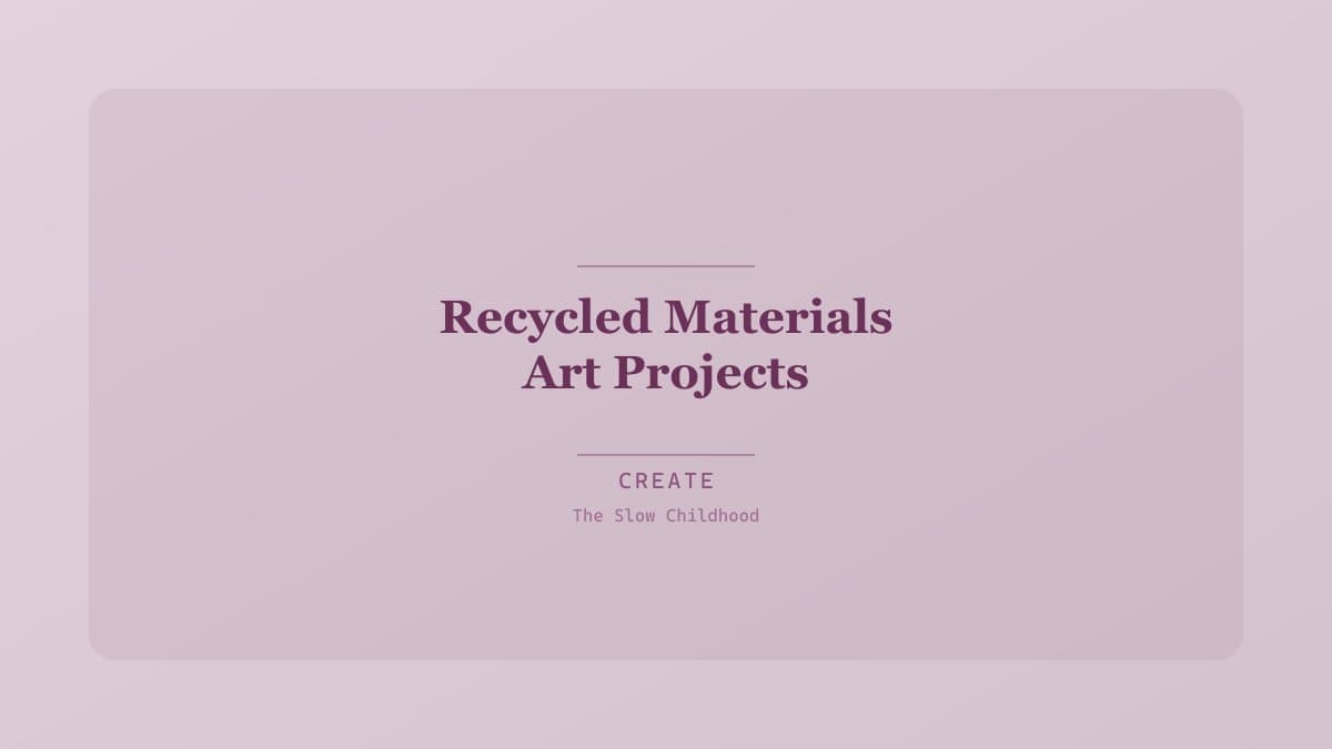 Child painting a cardboard robot made from boxes, tubes, and bottle caps on a craft table