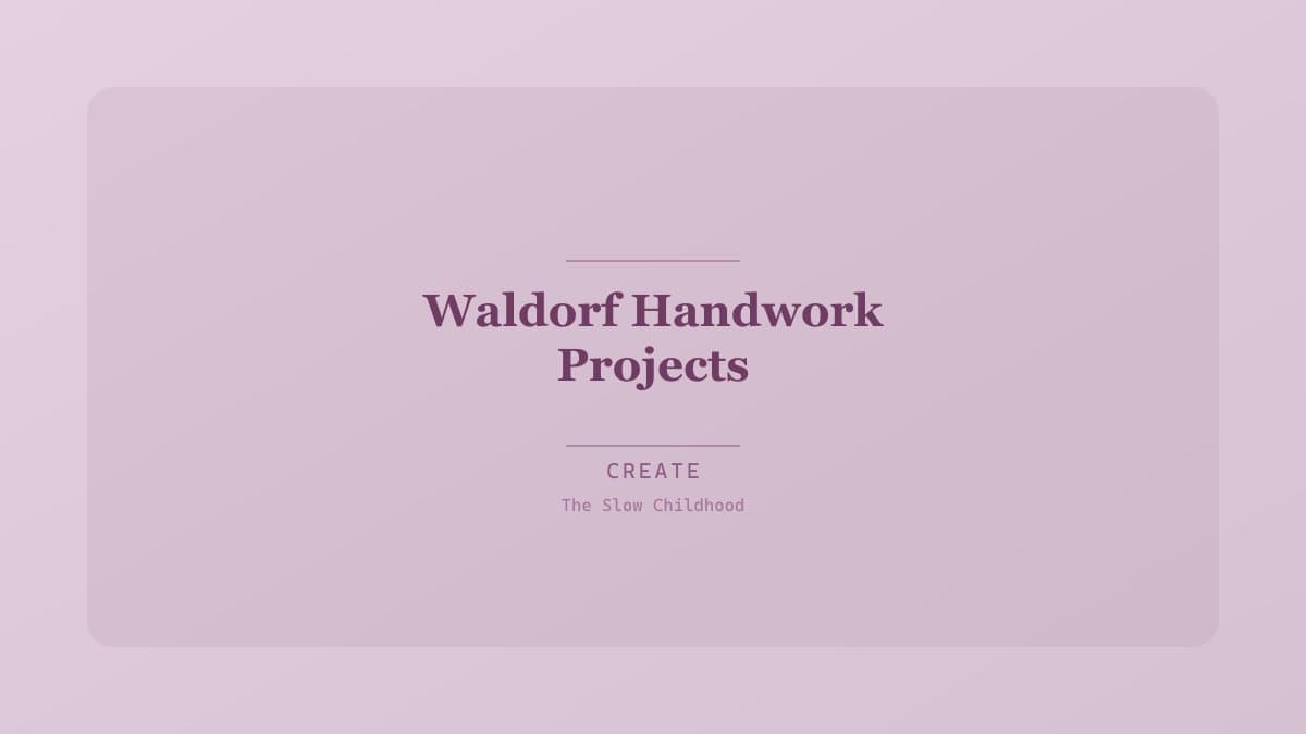 Child finger knitting with colorful yarn